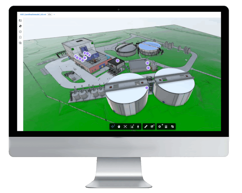 imac-desktop-BIM-model-slibontwateringsinstallatie