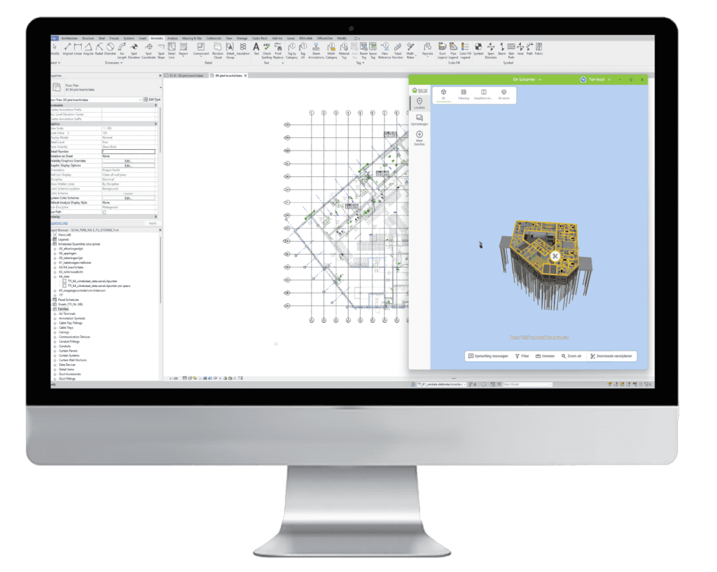 BIM model Ton de scharnier