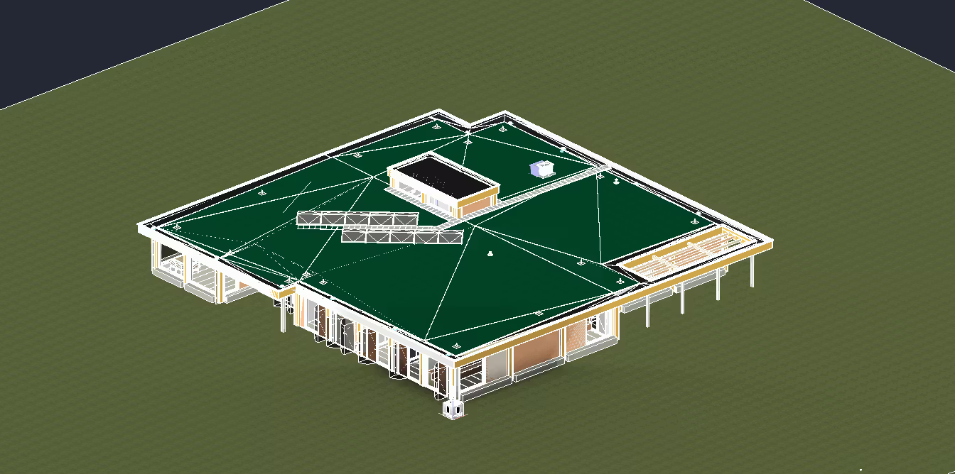 Een 3d weergave van het TGO clubgebouw in rotterdam